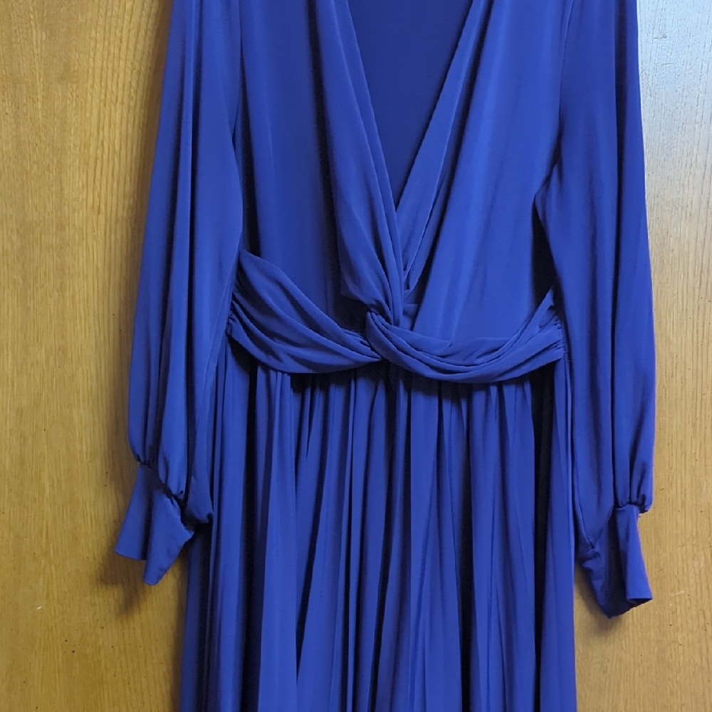 Eloquii Purple Long Sleeve Dress